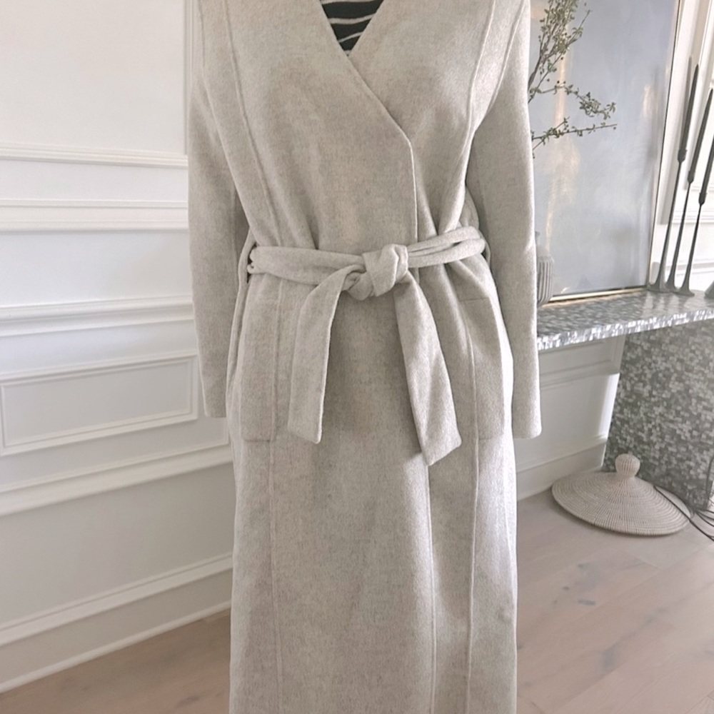OAK + FORT Cream Trench Coat